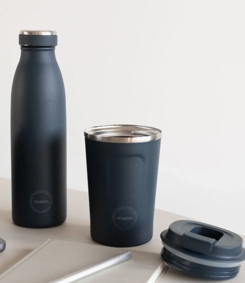 AYA&IDA Thermosbeker CUP2GO Navy Blue 380 ml