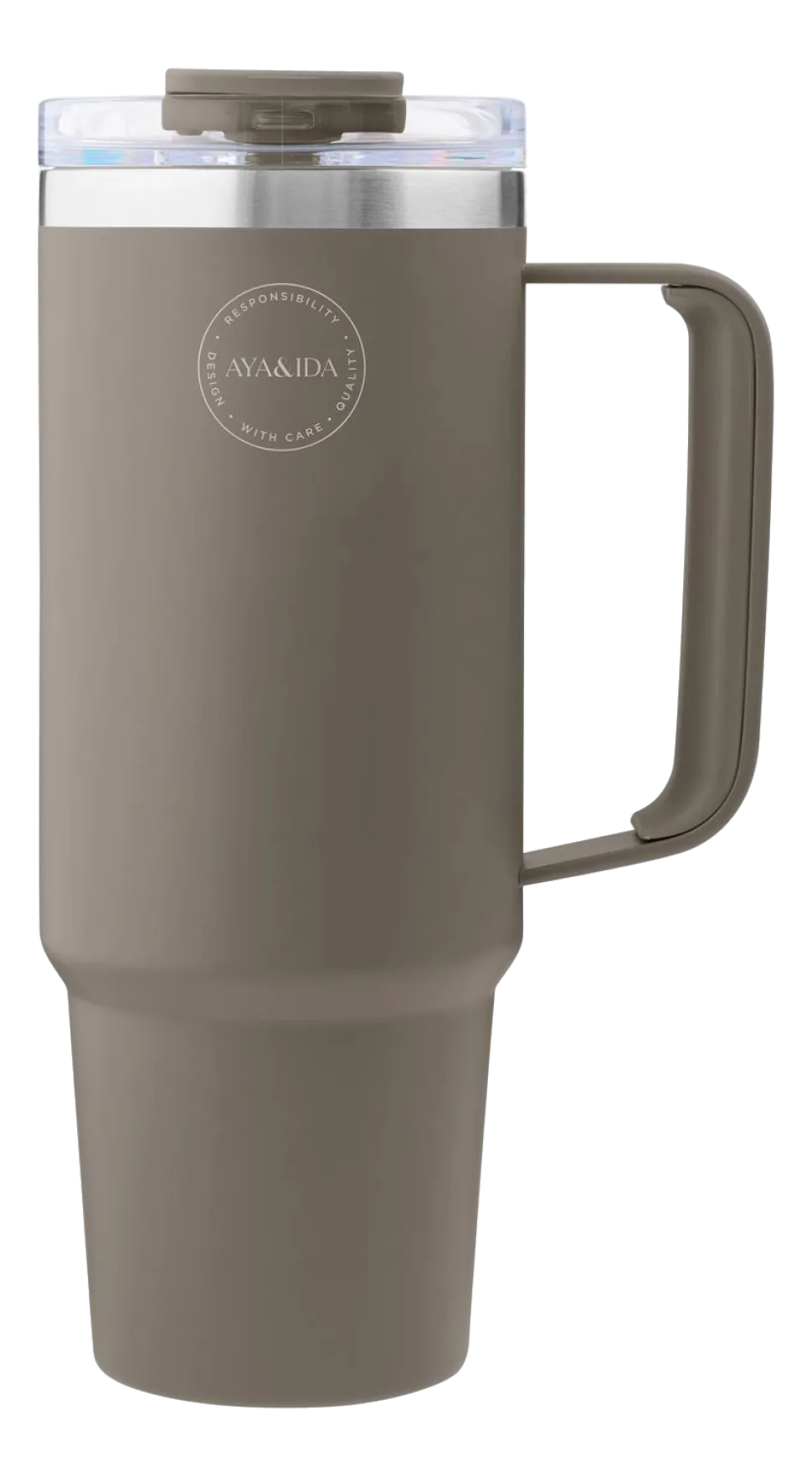 Thermosbeker AYA&IDA Thermocup with straw Driftwood 885 ml