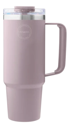 AYA&IDA Thermosbeker Thermocup with straw Lavender 885 ml Discount