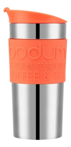 Thermosbeker Bodum Travel Mug Vacuüm RVS/Oranje 350 ml
