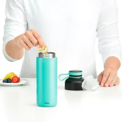 Lekue Thermosbeker Lékué Thermosfles To Go 500 ml Turquoise New