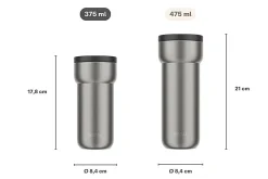 Thermosbeker Mepal Ellipse Nordic Black 375 ml