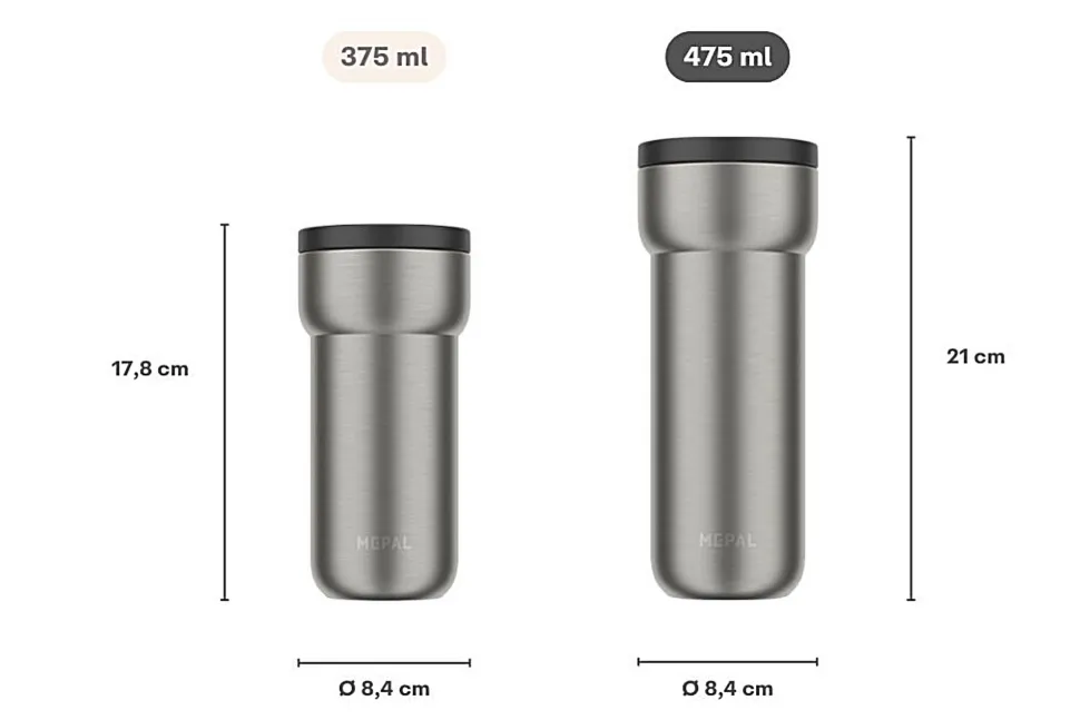 Thermosbeker Mepal Ellipse Nordic Black 475 ml
