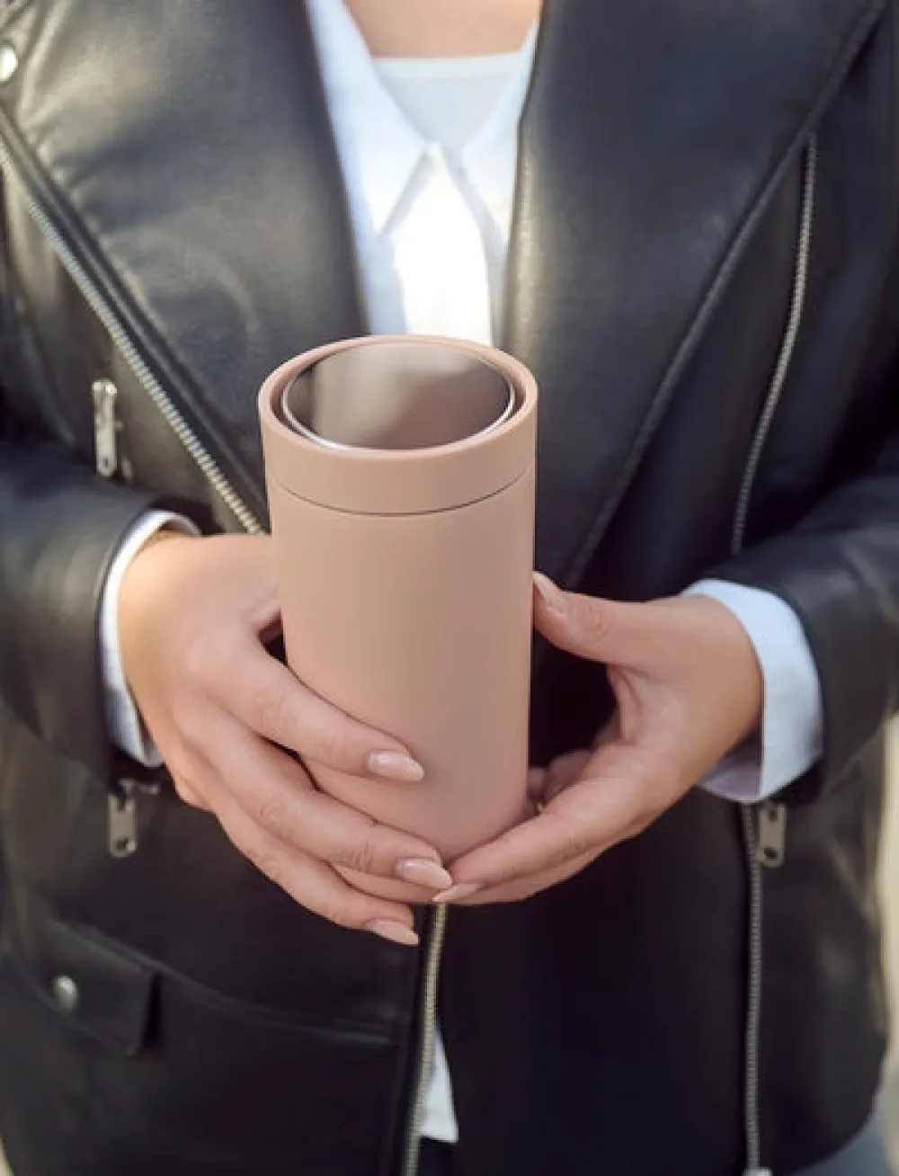 Stelton Thermosbeker To Go Click Vacuum Insulated Cup 0.4L Heather
