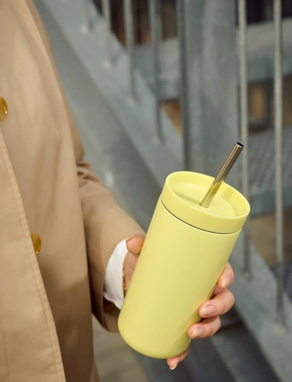 Stelton Thermosbeker To Go Sip Vacuum Insulated Cup With Straw 0.4L Laevis