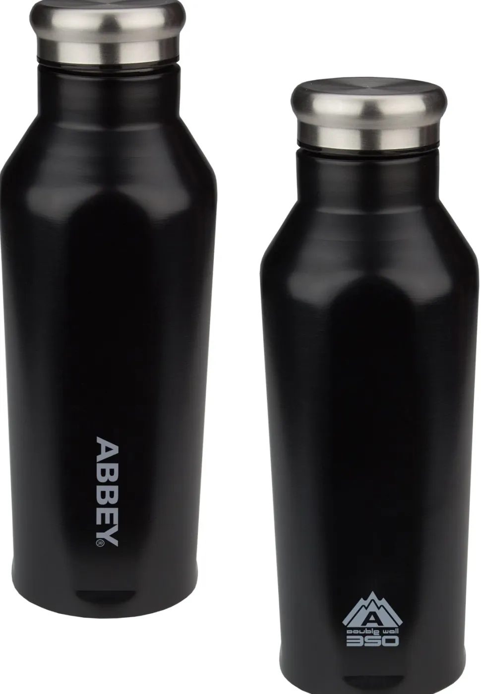 Thermosfles Abbey Dubbelwandig Godafoss Zwart Zilver (0,35L)