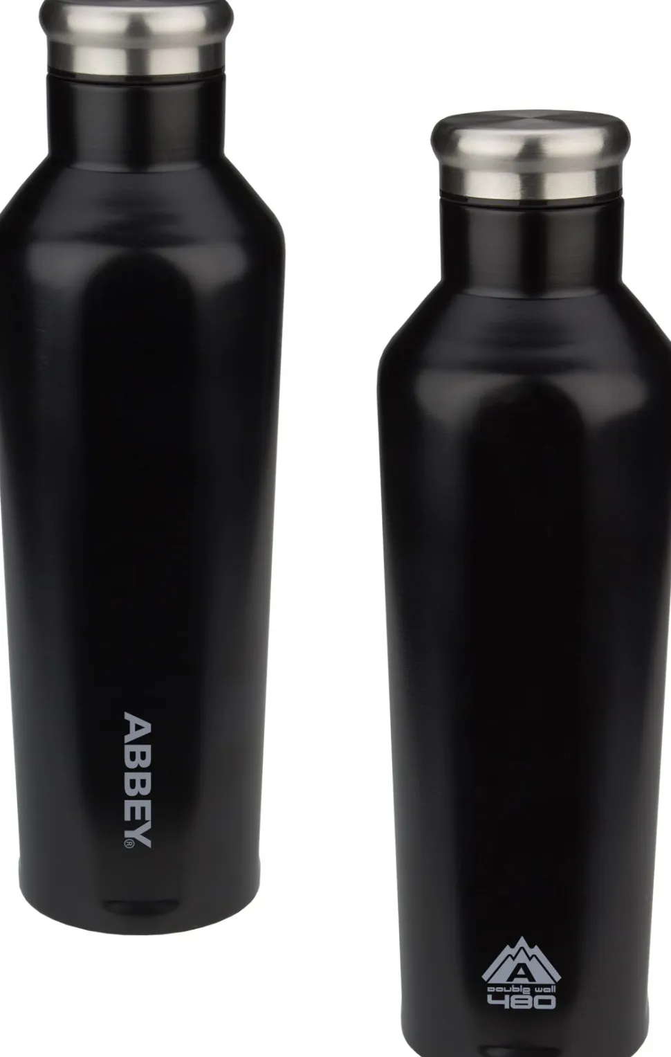 Thermosfles Abbey Dubbelwandig Godafoss Zwart Zilver (0,48L)