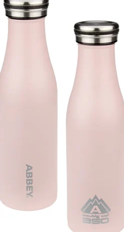 Thermosfles Abbey Dubbelwandig Victoria Licht roze Zilver (0,45L)