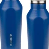 Abbey Thermosfles Dubbelwandig Godafoss Blauw Zilver (0,35L)