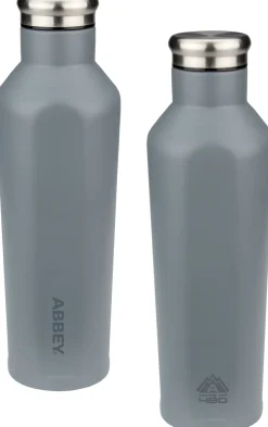 Abbey Thermosfles Dubbelwandig Godafoss Grijs Zilver (0,48L) Hot