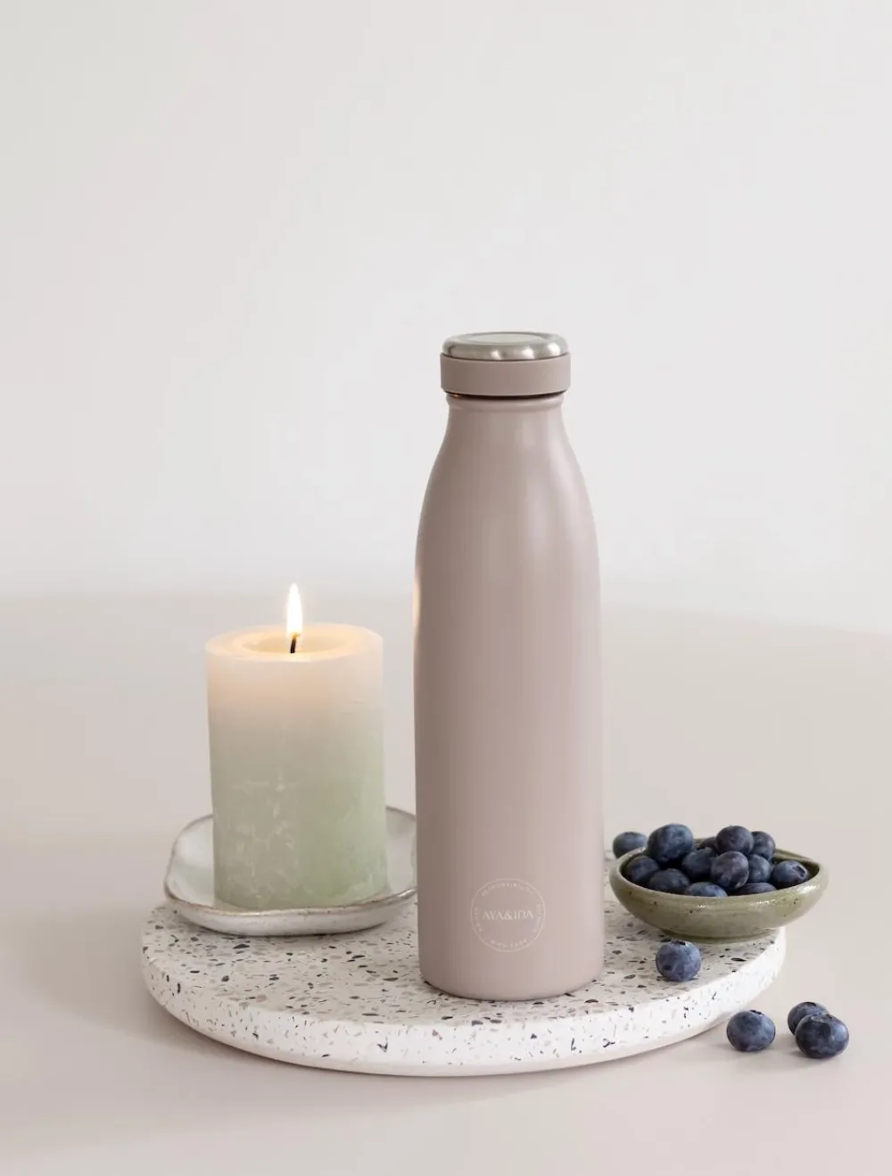 AYA&IDA Thermosfles Drinking Bottle Dusty Rose 500 ml Hot