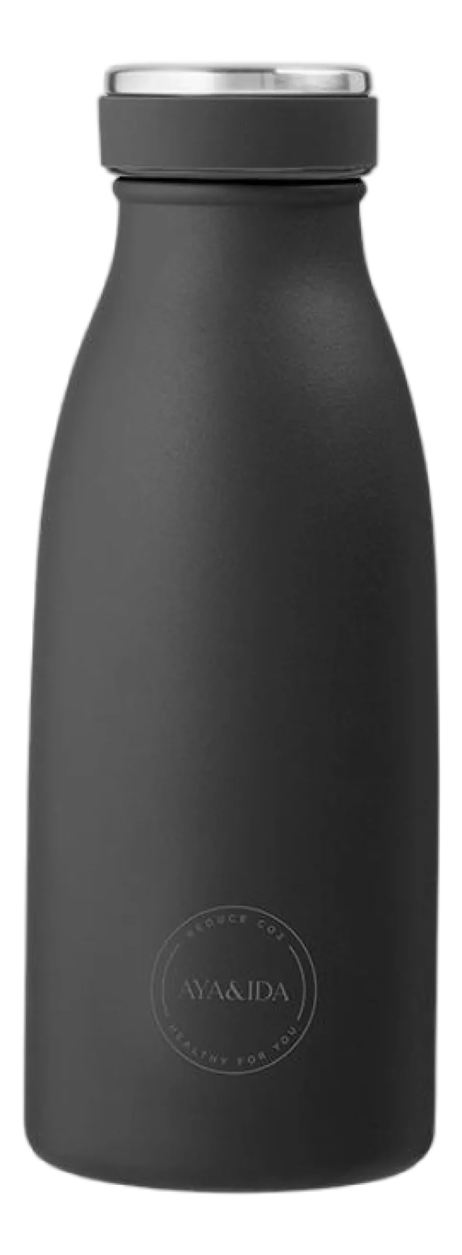 Thermosfles AYA&IDA Drinking Bottle Matte Black 350 ml
