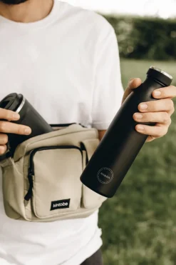 Thermosfles AYA&IDA Drinking Bottle Matte Black 350 ml