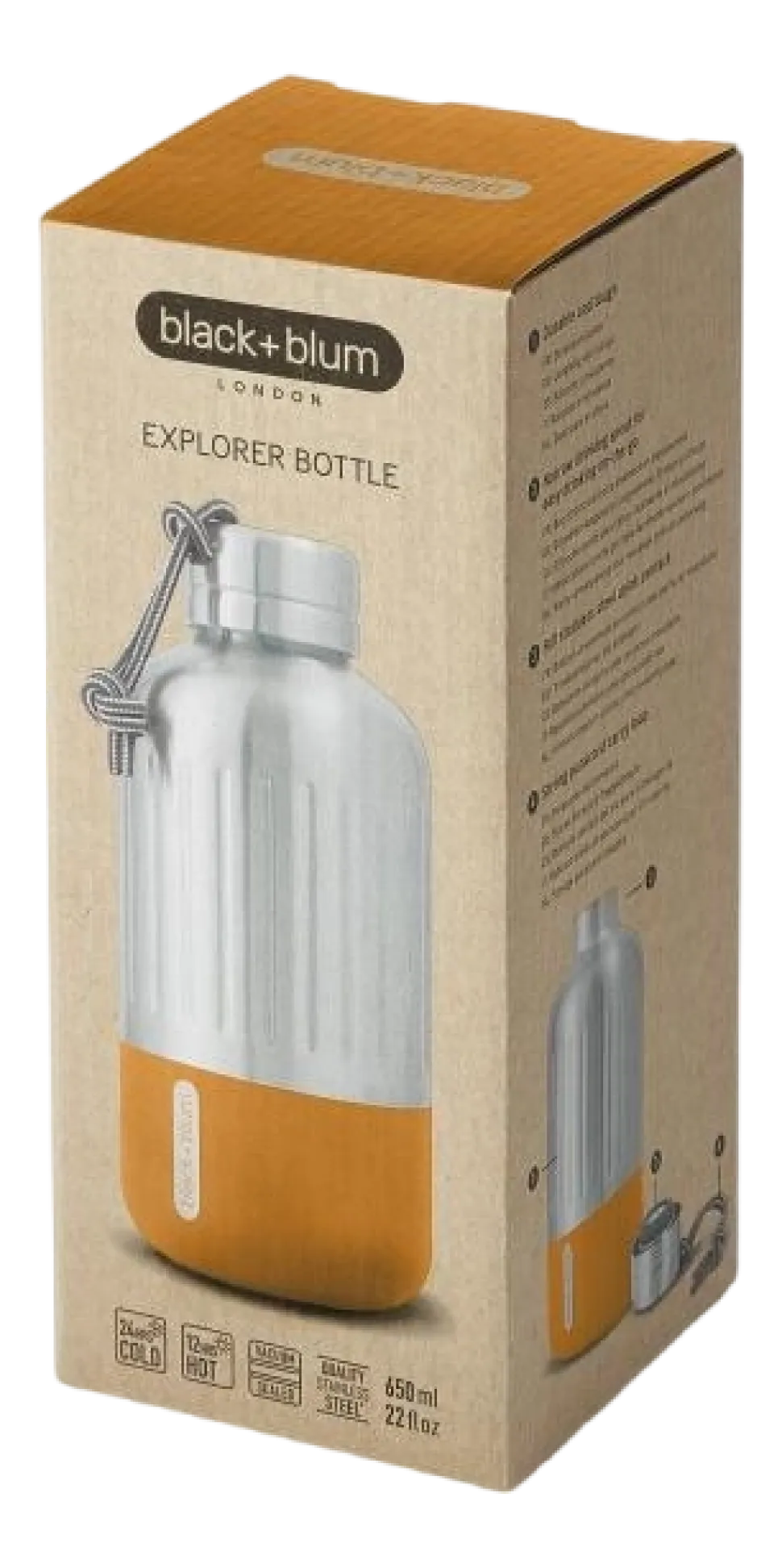 Thermosfles Black+Blum Explorer Oranje 650 ml