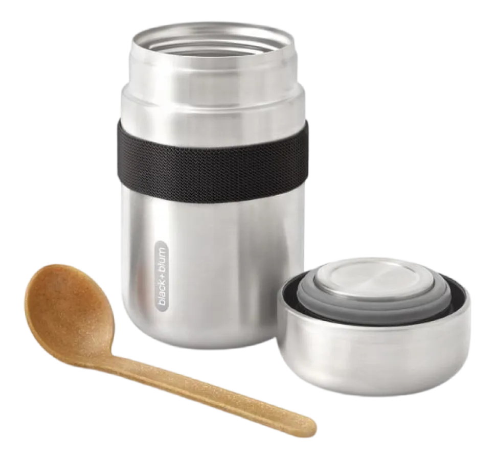 Thermosfles Black+Blum Food Flask Zwart 400 ml