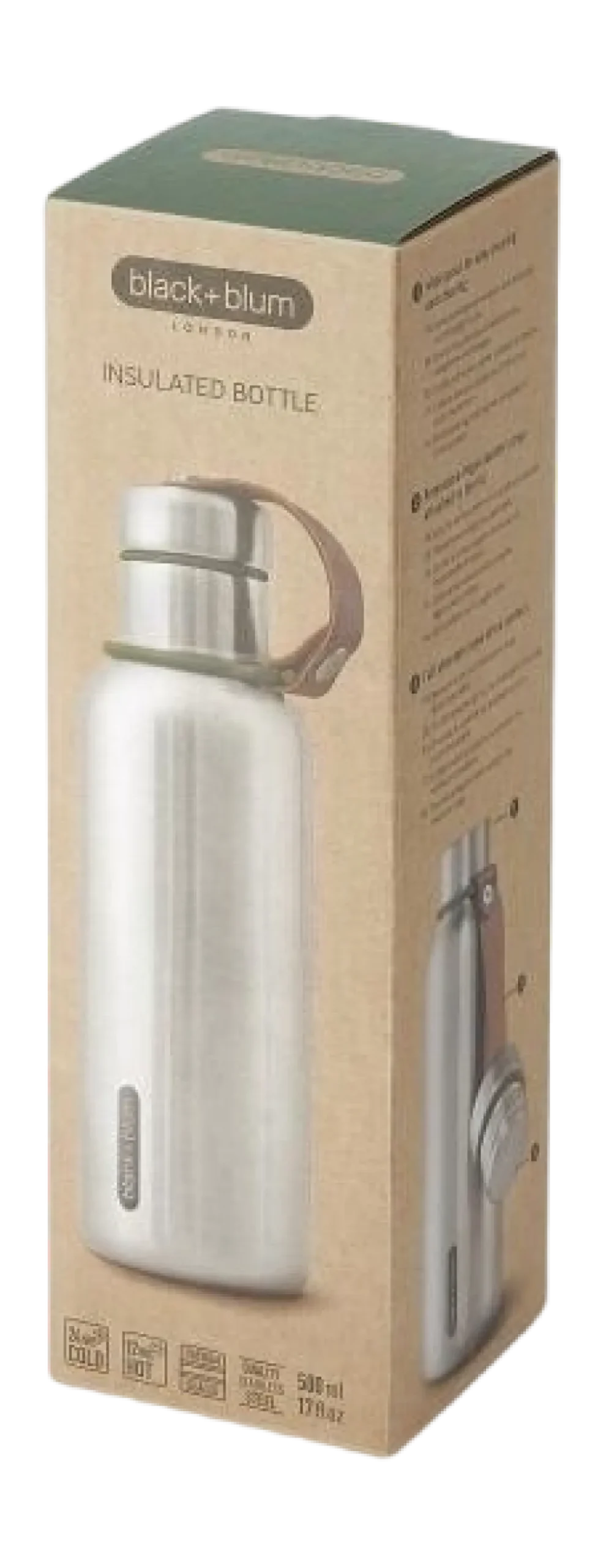 Black+Blum Thermosfles Insulated Groen 500 ml Online