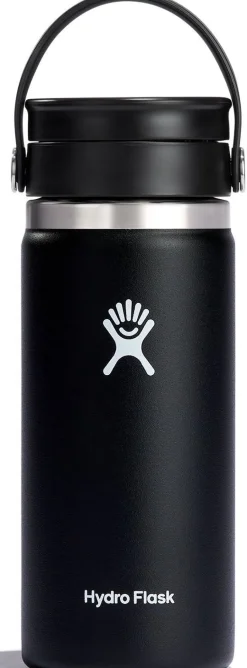 Thermosfles Hydro Flask Wide Mouth Flex Sip Lid Black 473 ml