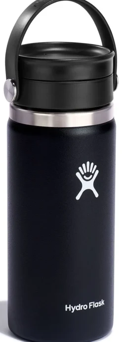 Thermosfles Hydro Flask Wide Mouth Flex Sip Lid Black 473 ml