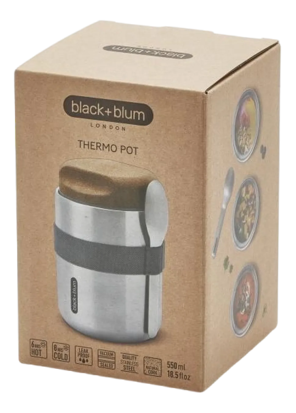 Thermoskan Black+Blum Thermo Pot Grijs 550 ml