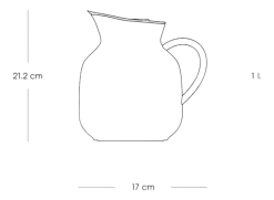 Thermoskan Stelton Amphora Soft Black 1 L