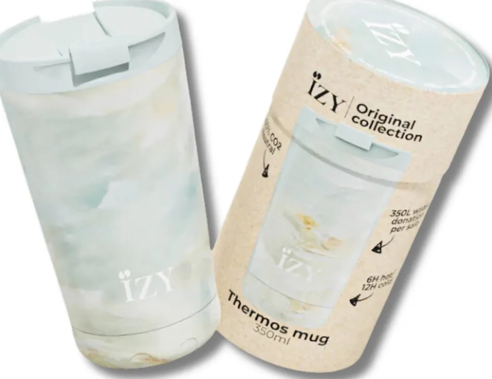 Thermosmok IZY Marmer Green 350 ml