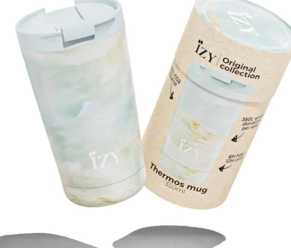 Thermosmok IZY Marmer Green 350 ml