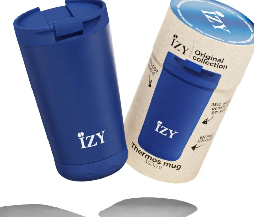 IZY Thermosmok Matte Blue 350 ml New