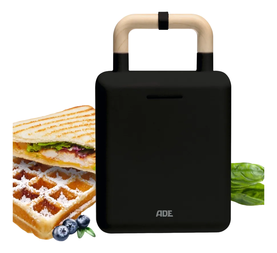 Tosti- en wafelijzer ADE 2-in-1 Zwart 23