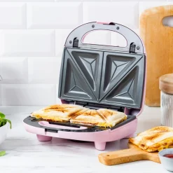 Tosti- En Wafelijzer Greenchef Greenchef 3-In-1 Grill Sandwich/Waffle/Panini Maker Pink
