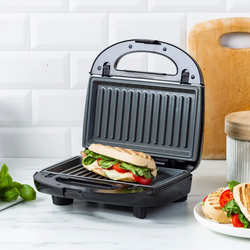 GreenChef Tosti- En Wafelijzer 3-In-1 Grill Sandwich/Waffle/Panini Maker Black Online