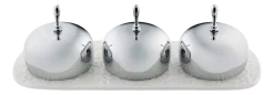 Tray Met Jampotjes Alessi Dressed White Porcelain