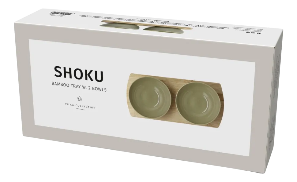 Tray Met Kommetjes Villa Collection Shoku Pure Green 28,5 x 13 cm