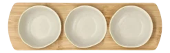 Villa Collection Tray Met Kommetjes Shoku Soft Beige 32 x 10 cm