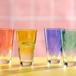 Tumbler Leonardo Twist Yellow 300 ml (Set van 4)
