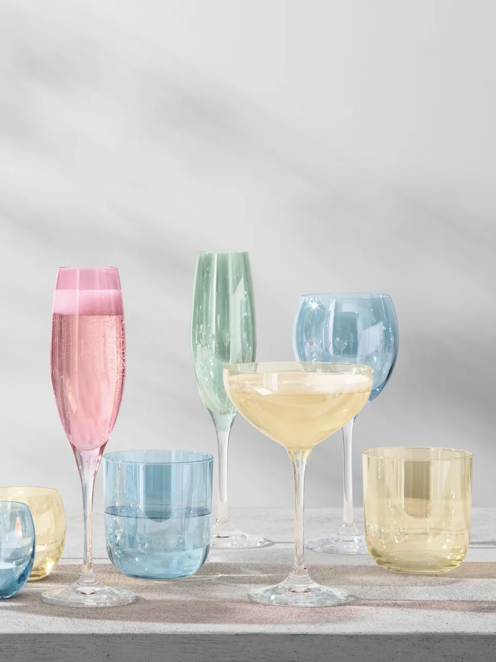 Tumbler L.S.A. Polka Pastel 420 ml (Set van 4)