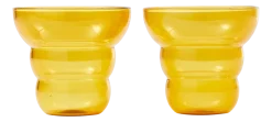 POLSPOTTEN Tumbler Mizu Kiri Yellow (Set van 2) Discount