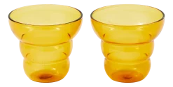 POLSPOTTEN Tumbler Mizu Kiri Yellow (Set van 2) Discount