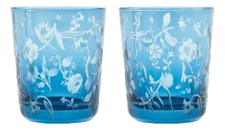 Tumbler Polspotten x Rijksmuseum Scattered Flowers Blue Dark (Set van 2)