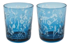Tumbler Polspotten x Rijksmuseum Scattered Flowers Blue Dark (Set van 2)