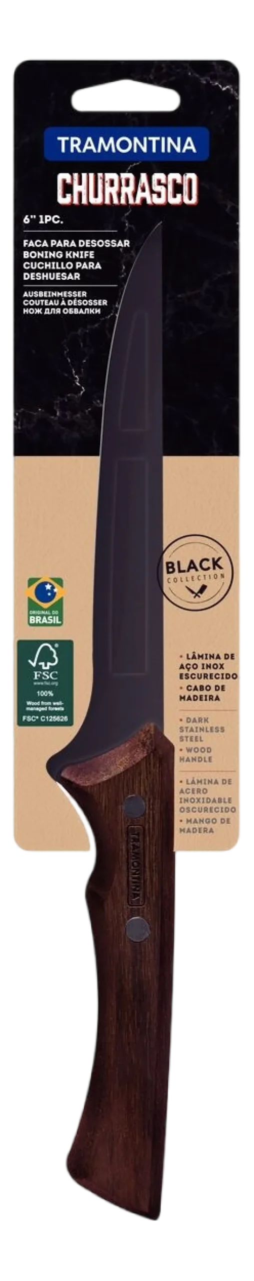 Uitbeenmes Tramontina Churrasco Black 15 cm