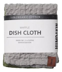 Humdakin Vaatdoek Waffle Stone & Fern (Set van 2) Online