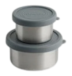 AYA&IDA Vershoudbakje Snack Container Dark Grey 100 ml + 200 ml (Set van 2) Best