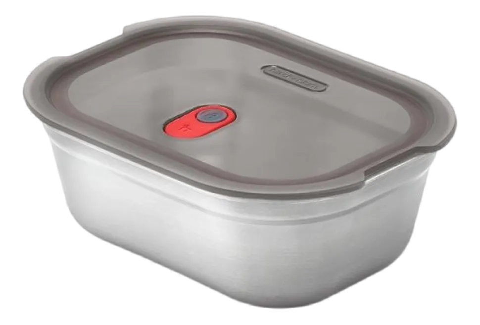Vershoudbakje Black+Blum Meal Prep Medium Grijs (Set van 3)