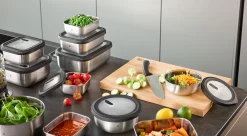 Gefu Vershoudbakje Provido Vierkant Zilver 400 ml Hot