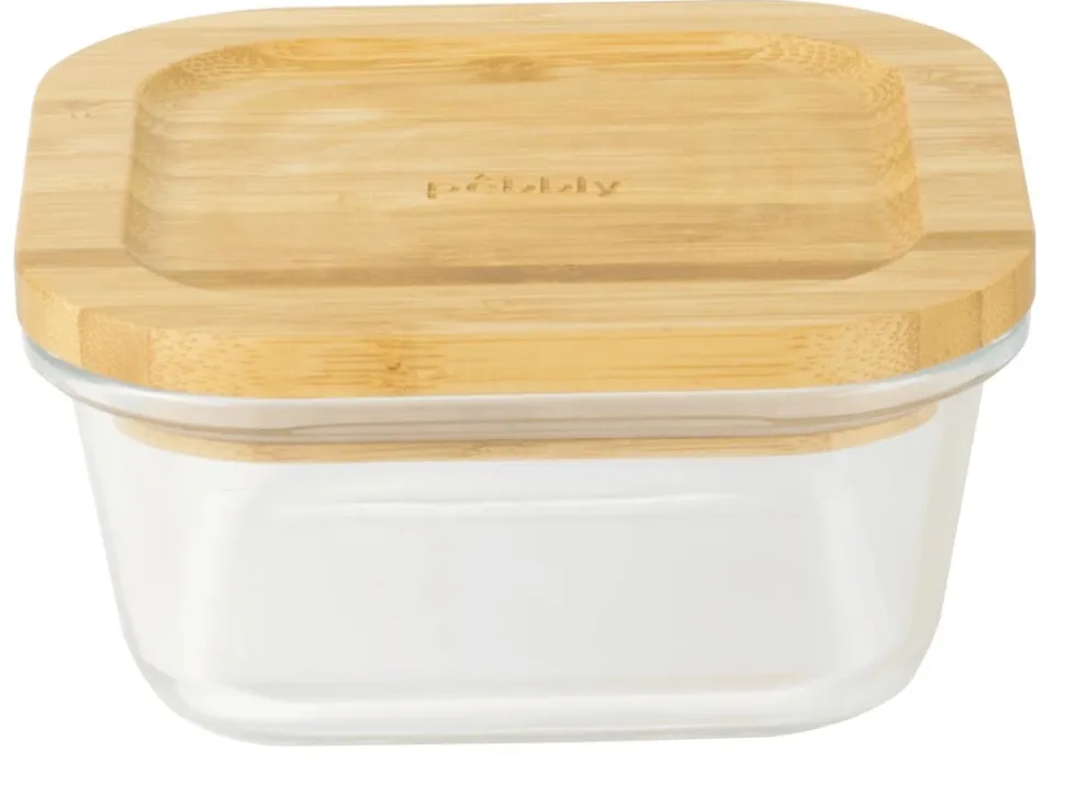 Vershoudbakje Pebbly Vierkant Hout 520 ml