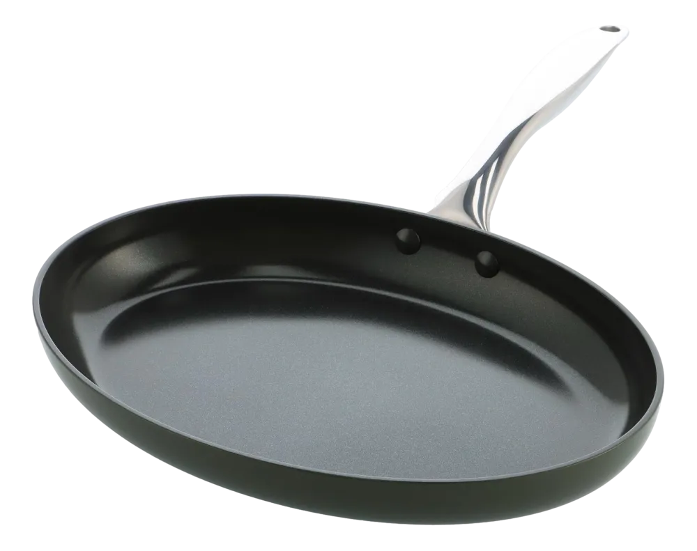 Dagelijkse Kost Vispan Door Jeroen Meus Ovale Vispan Met Keramische Antikleeflaag 32 cm Sale
