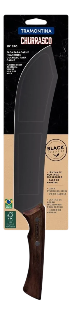 Tramontina Vleesmes Churrasco Black Zilver 25 cm