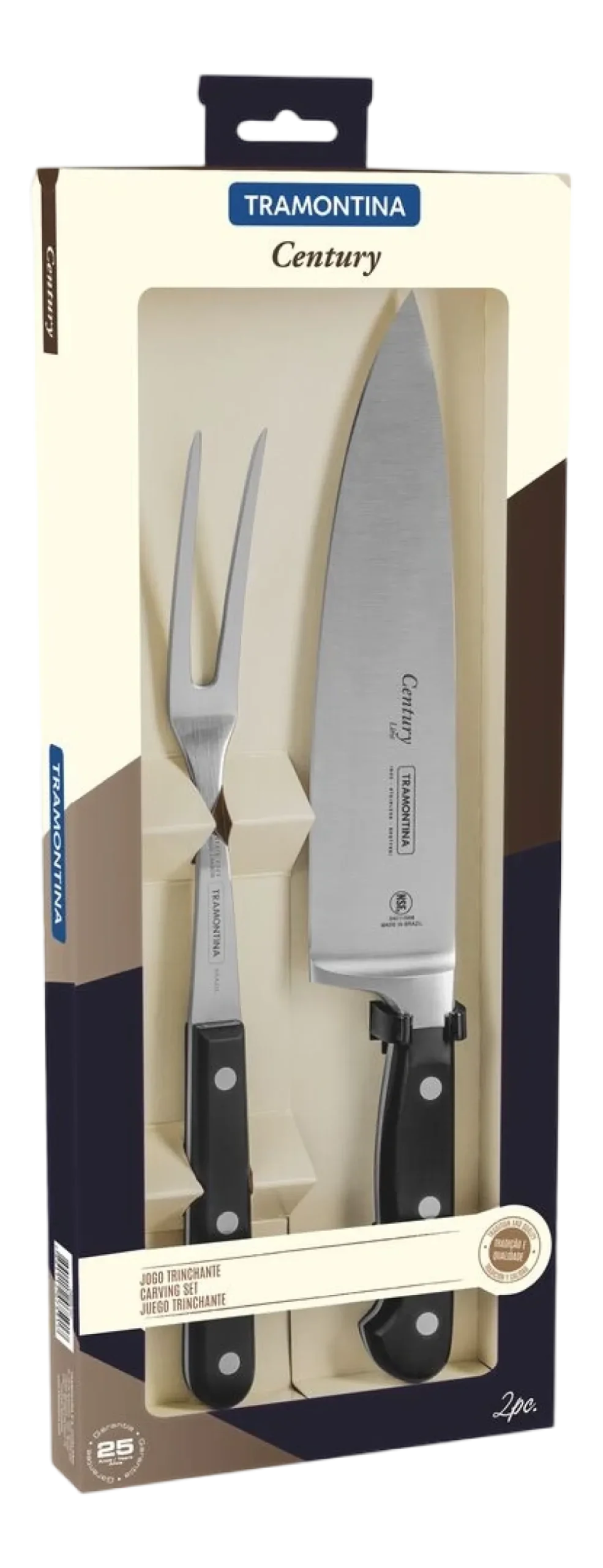 Tramontina en -Mes Century Zwart (2-Delig) Discount