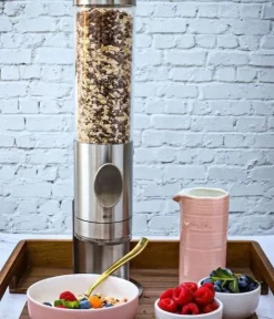 AdHoc Voorraadbus Deposito Dispenser Ontbijtgranen Zilver Hot