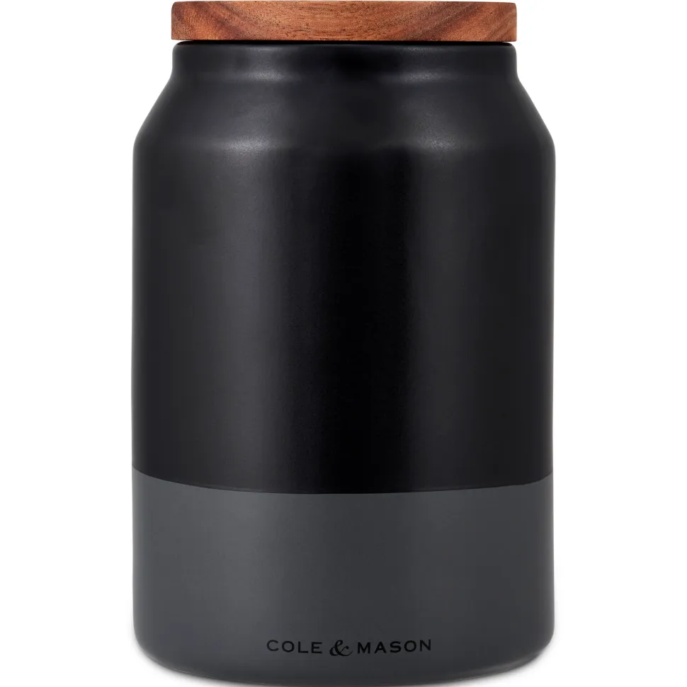 Voorraadbus Cole & Mason Hinxton Medium Ceramic Black/Grey